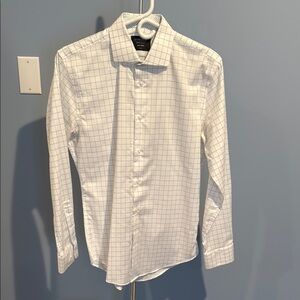 Men's Nordstrom White Checkered Shirt